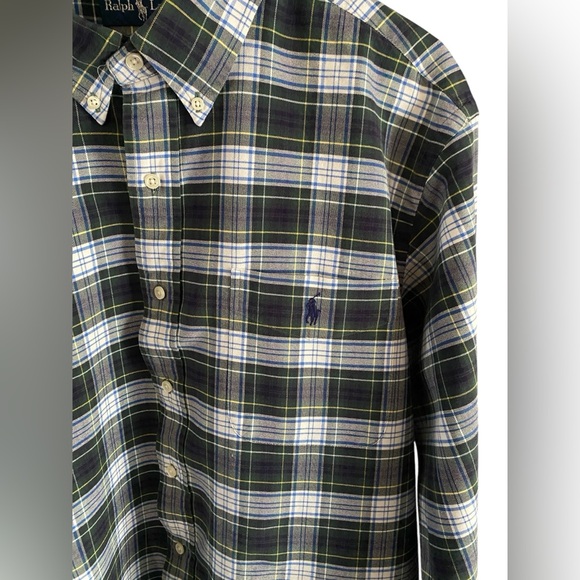 Ralph Lauren Plaid Button Down Shirt XL - Picture 4 of 12